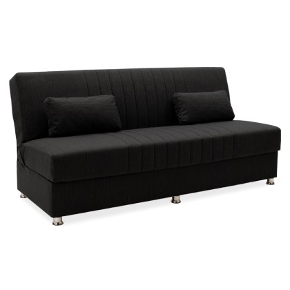 
        Καναπές κρεβάτι Sambo pakoworld 3θέσιος ύφασμα μαύρο 19