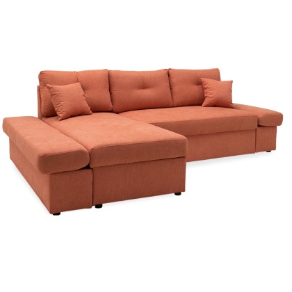 
        Γωνιακός καναπές-κρεβάτι δεξιά γωνία Bigger pakoworld κ
