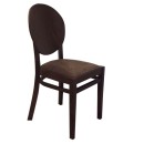 
        Καφέ Ξύλινη Καρέκλα Μασίφ Ξύλο Καφέ ύφασμα- Καφέ Ξύλο G
