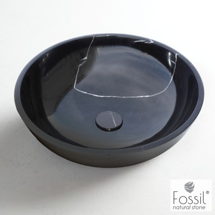 
        Fossil Molo Marble DR45 Marquina Nero 45x45 - Επιτραπεζ