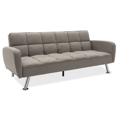 
        Καναπές-κρεβάτι Tobias pakoworld 3θέσιος βελούδο γκρι 2
