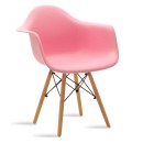 
        Πολυθρόνα Julita pakoworld πολυπροπυλενίου χρώμα ροζ - 
