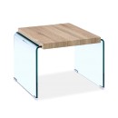 
        Βοηθητικό τραπέζι σαλονιού Brooklyn pakoworld γυαλί 12m