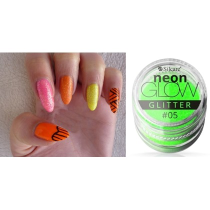 Διακοσμητικά γιά νύχια Silcare NEON GLOW GLITTER -  nail neon gl