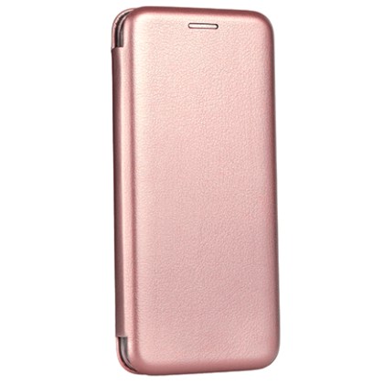 Μαγνητική θήκη flip Curved Ροζ-Χρυσή (Samsung Galaxy J2 2018) + 