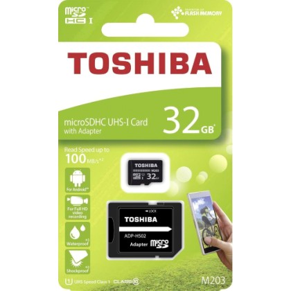 Toshiba M203 microSDHC 32GB U1 with Adapter + ΔΩΡΟ TOUCHPEN OEM