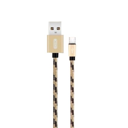 XO NB10 Καλώδιο Φόρτισης Μicro USB 2.4A 1M Χρυσό OEM