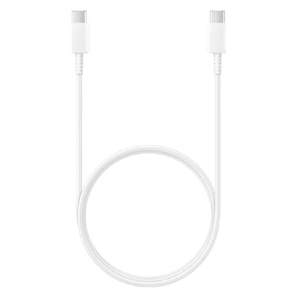 Original Cable USB - SAMSUNG TYPE-C to TYPE-C bulk 1m white + ΔΩ