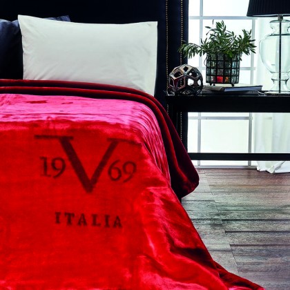 Κουβέρτα Velour Υπέρδιπλη Velluto Rosso Versace 19.69 (220x240 )
