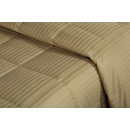 Κουβερλί Μονό Dobby Stripe ΚΒ13/ Δ Sand Cotton Satin 300TC White