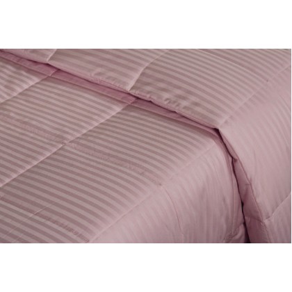 Κουβερλί Υπέρδιπλο Dobby Stripe ΚΒ13/Θ Pink Cotton Satin 300TC W