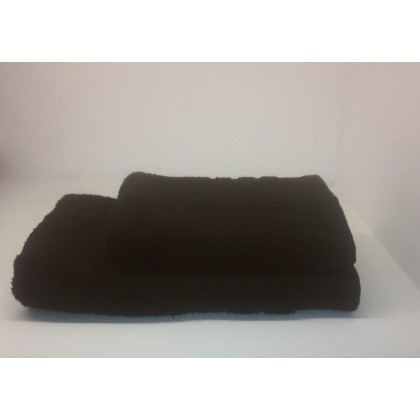 Πετσέτα Προσώπου Solid 500gsm Black 100% Cotton Combed Blanc de 