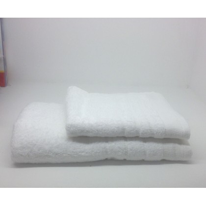 Πετσέτα Χεριών Solid 500gsm White 100% Cotton Combed Blanc de Bl