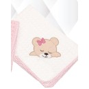 Κουβέρτα Πικέ Κούνιας Baby Bed Bears 12 Με Κέντημα Cotton Dimcol