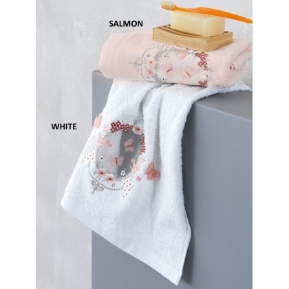 Πετσέτες Σετ Towels Transfly Με Κέντημα Cotton Palamaiki 3Τεμ - 