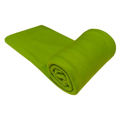 Κουβέρτα Fleece Μονή Solid Light Green ΚΟΜΒΟΣ (150x220) 1Τεμ