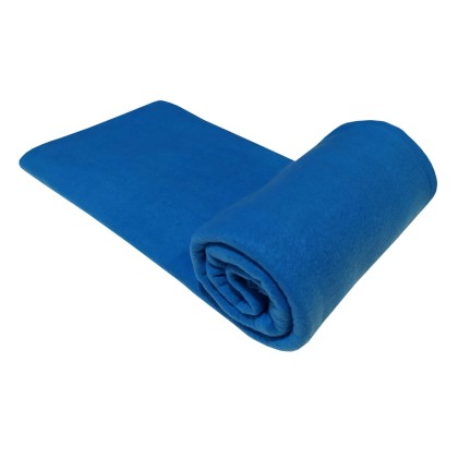 Κουβέρτα Fleece Διπλή Solid Blue ΚΟΜΒΟΣ (200x220) 1Τεμ