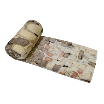Κουβέρτα Fleece Μονή 3D Stones ΚΟΜΒΟΣ (150x210) 1Τεμ