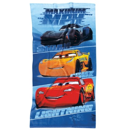 Πετσέτα Θαλάσσης Παιδική Kids Cartoon Prints Beach Cars 5843 Cot