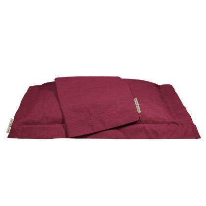 Πανωσέντονο Υπέρδιπλο Primium Bedroom Solid Percale 2212 Red Cot