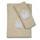 Πετσέτες Βρεφικές Με Κέντημα Σετ Smile Line Embroidery 6595 Cott