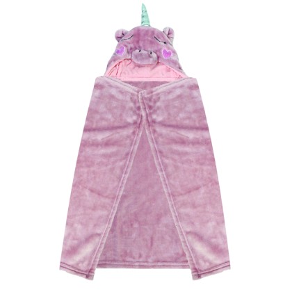 Κουβέρτα Fleece Βρεφική Κούνιας Monocer Pink Makis Tselios (86x8