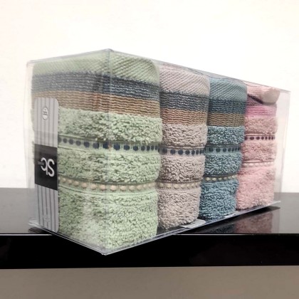 Πετσέτες Σετ Spring Sesilia Cotton Sb Concept (30x50) 4Τεμ