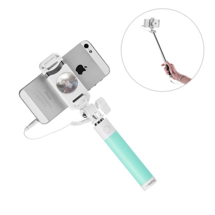 PRODA selfie stick monopod with cable mini jack and shutter butt