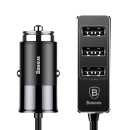 Baseus Enjoy Together Car Charger with Extension 4x USB 5.5A bla