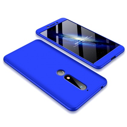 360 Protection Front and Back Case Full Body Cover Nokia 6.1 blu
