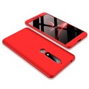 360 Protection Front and Back Case Full Body Cover Nokia 6.1 red