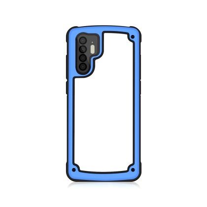 Solid Frame PC Case with TPU Bumper for Huawei P30 Pro blue