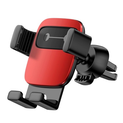 Baseus Cube Gravity Car Mount Air Vent Phone Bracket Holder red 