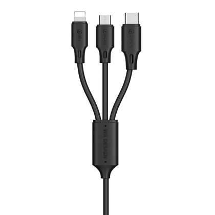 WK Design USB - micro USB / Lightning / USB Typ C Cable 2A 115cm