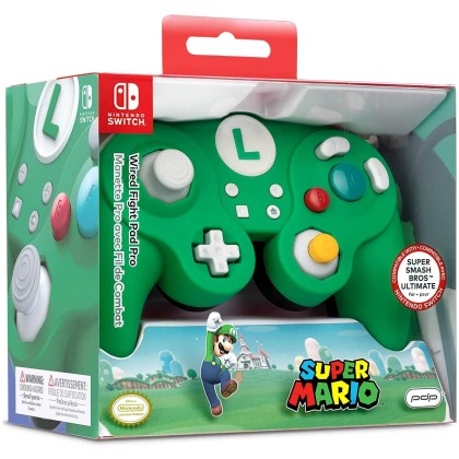 PDP Nintendo Super Mario (Luigi) Wired Smash Pad Pro /Switch