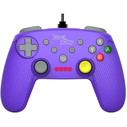 Steelplay - Wired Controller GCube Purple /Switch