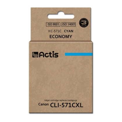 Actis cyan ink cartridge for Canon, compatible, KC-571C replacem
