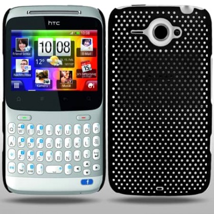 OEM BACK CASE GRID FOR HTC ChaCha G16 BLACK
