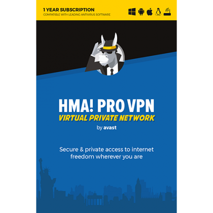 Avast HMA! Pro VPN Unlimited Devices, 1 Year, Global, ESD