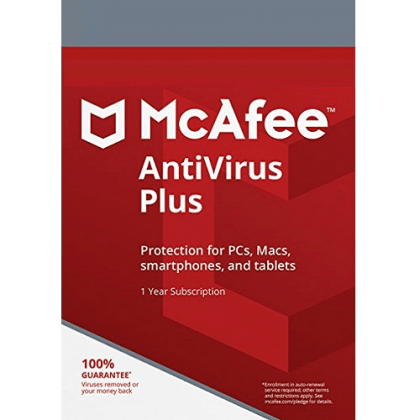 McAfee Antivirus Plus 2020 5 Devices, 1 Year, ESD