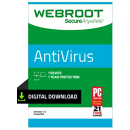 Webroot SecureAnywhere AntiVirus 1 Device, 1 Year, Global