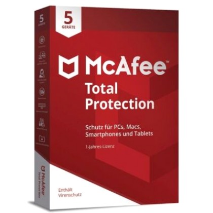 McAfee Total Protection 2020 (5 PC -1 Year) WIN