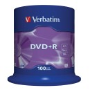 Verbatim DVD+R 16x 4.7GB 100P CB Matt Silver 43551