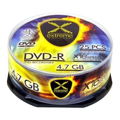 Extreme DVD-R 4,7 GB x16 CAKE BOX 25