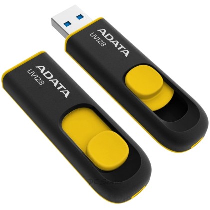 Adata DashDrive UV128 16GB USB 3.2 Gen1 Black-Yellow