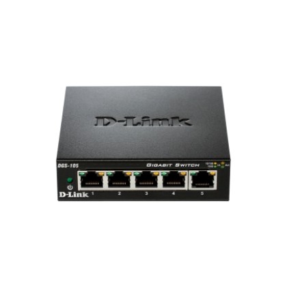 D-Link Switch 5-port 10/100/1000Gigabit Metal Housing Desktop