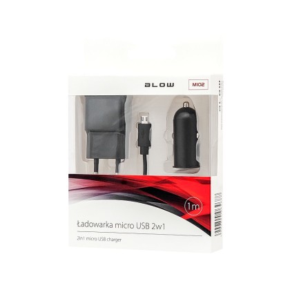 BLOW Charger USB 2,1A +cable micro USB