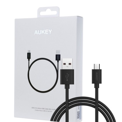 AUKEY CB-D9 black fast cable Quick Charge Micro USB-USB | 2m | 5