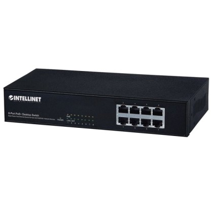 Intellinet Switch Ethernet 8x10/10 0 Mb/s RJ45 PoE/PoE+ Desktope