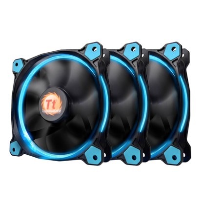 Thermaltake Riing 12 LED Blue 3 Pack (3x120mm, LNC, 1500 RPM) Re